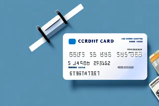 A credit card next to a payment receipt with a large question mark hovering above them