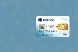 A credit card floating in the middle of a limitless sky