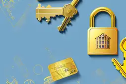 A golden key unlocking a treasure chest filled with symbols of exclusive benefits like a plane