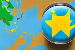 A piggy bank with the colors of the brazilian flag