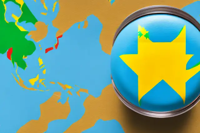 A piggy bank with the colors of the brazilian flag